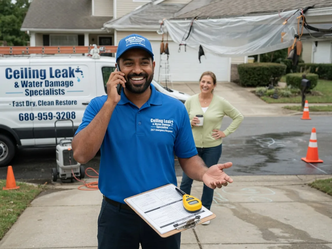 Ceiling Leak Cleanup Wingate, TX FAQs